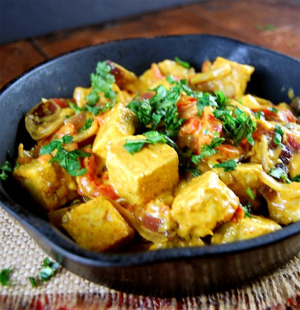 Tempeh Stir-Fry in a Gingery Coconut Sauce