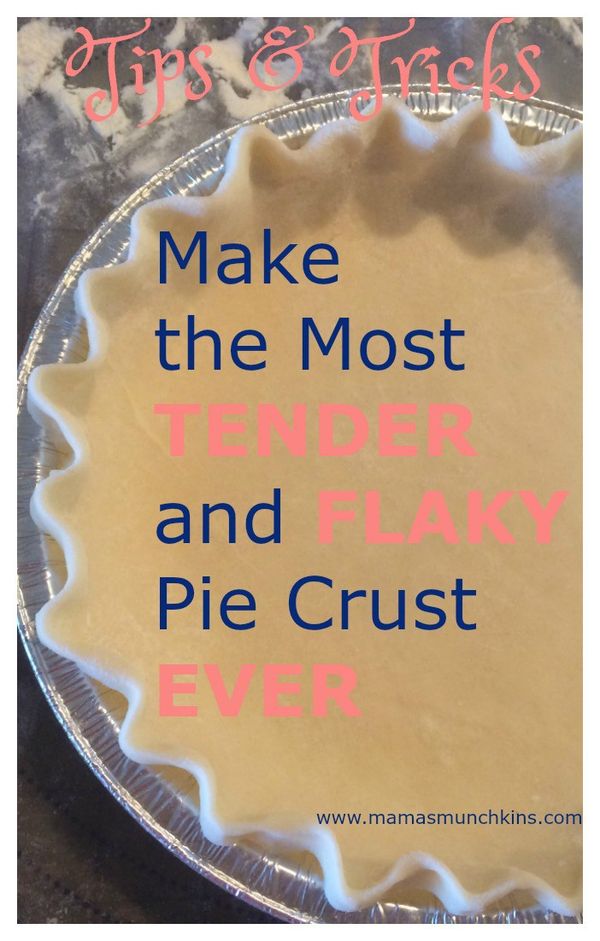 Tender and flakey pie crust