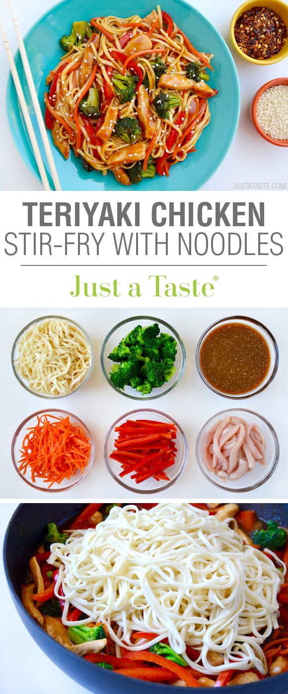 Teriyaki Chicken Stir-Fry with Noodles