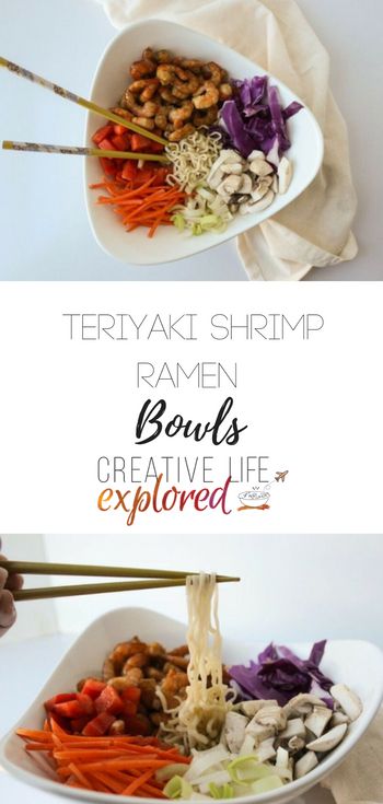 Teriyaki Shrimp Ramen Bowls