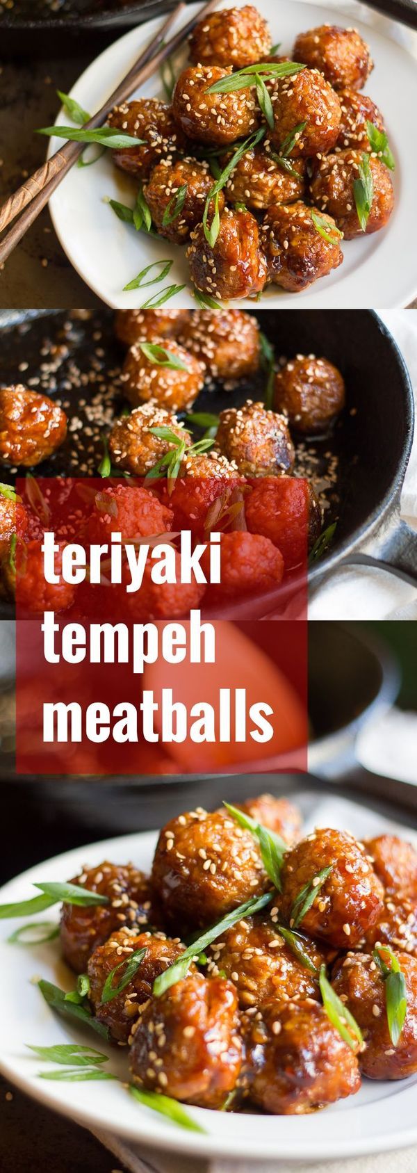 Teriyaki Tempeh Meatballs