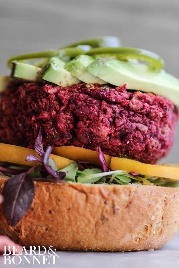 Tex-Mex Beet Burger (Gluten Free & Vegan