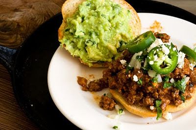 Tex-Mex sloppy Joe sandwich