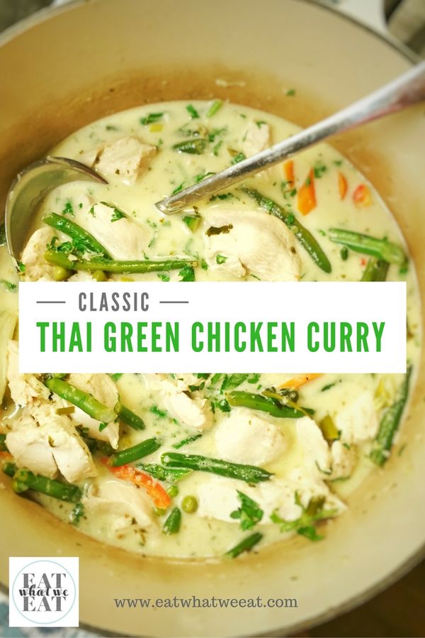 Thai green chicken curry