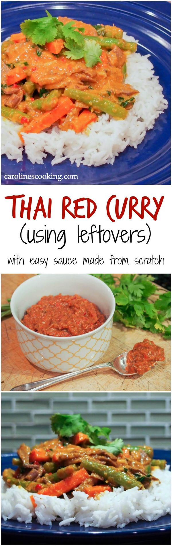 Thai red curry (using leftovers