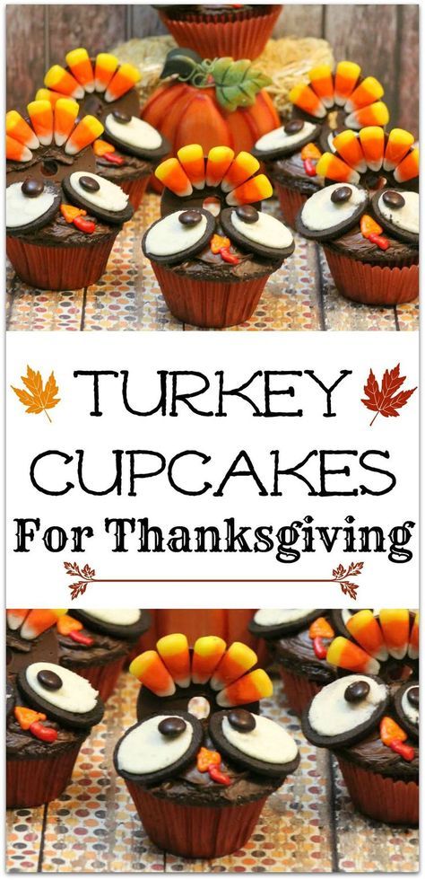 Thanksgiving Turkey Cupcakes