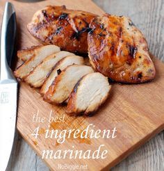 The Best 4 ingredient chicken marinade