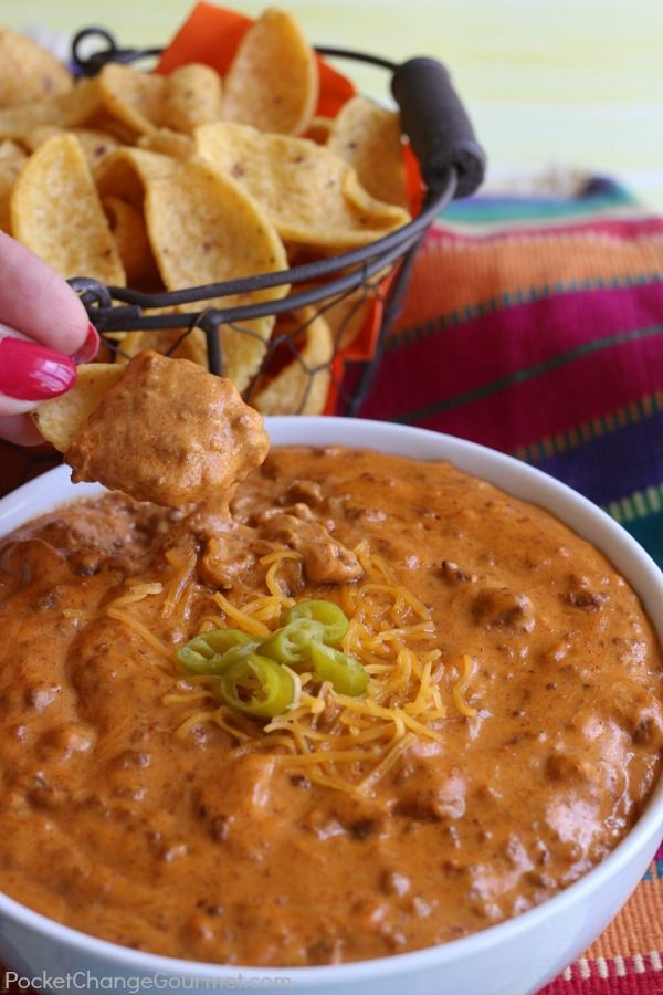 The Best Chili Cheese Dip