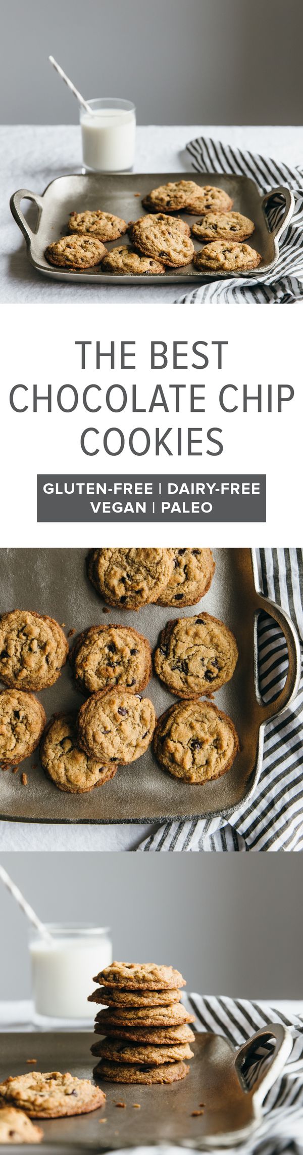 The Best Chocolate Chip Cookies (paleo, vegan