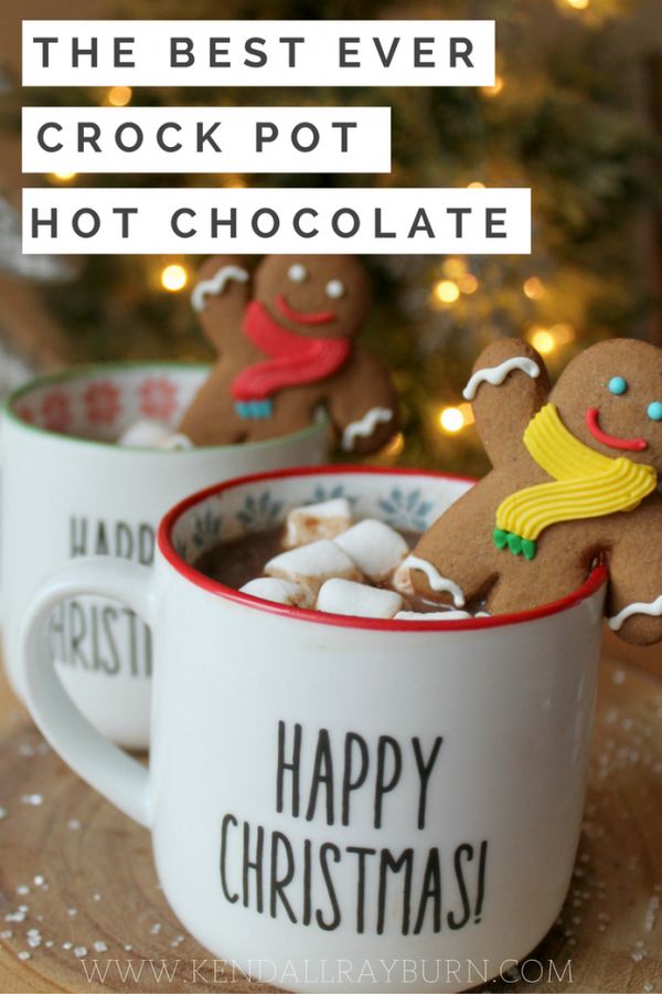 The BEST Crock Pot Hot Chocolate