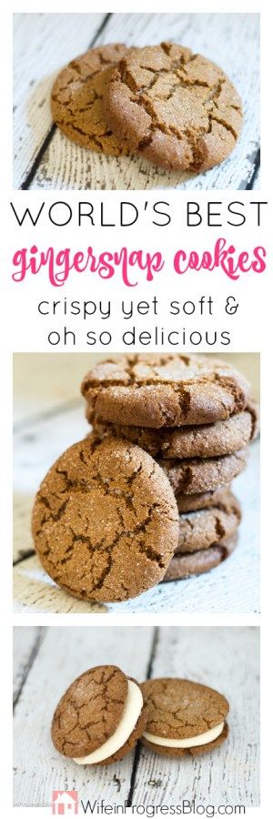 The Best Ever Gingersnap Sandwich Cookies