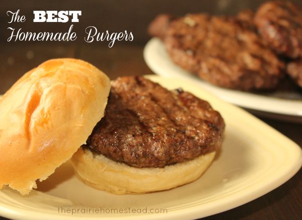 The BEST Homemade Burgers