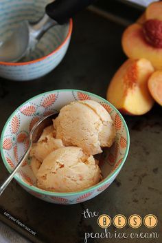 The Best Peach Ice Cream