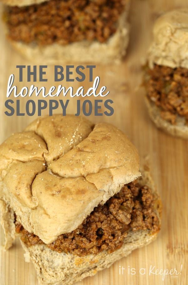 The Best Sloppy Joes Ever