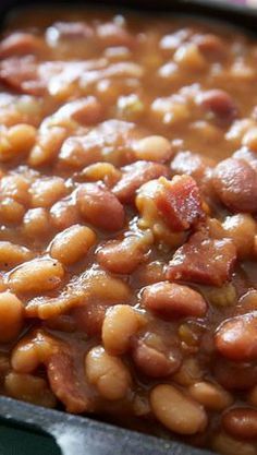 THE Best Slow Cooker Baked Beans