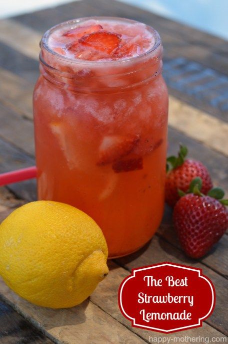 The Best Strawberry Lemonade