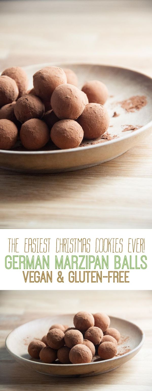 The easiest Christmas Cookies ever - German Marzipan Balls (vegan ...