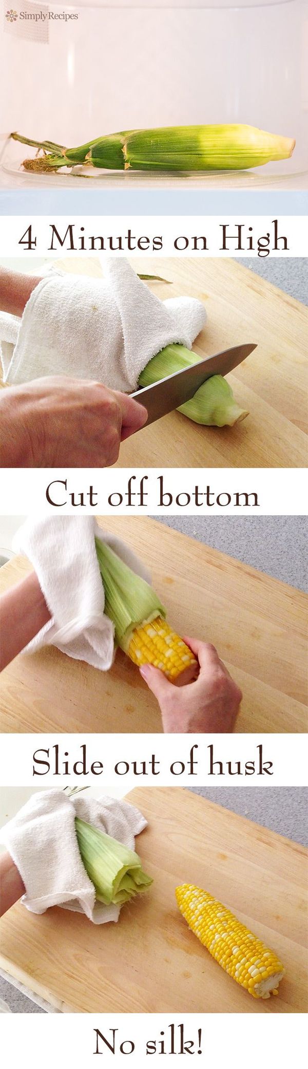 The Easiest Way to Microwave Corn on the Cob