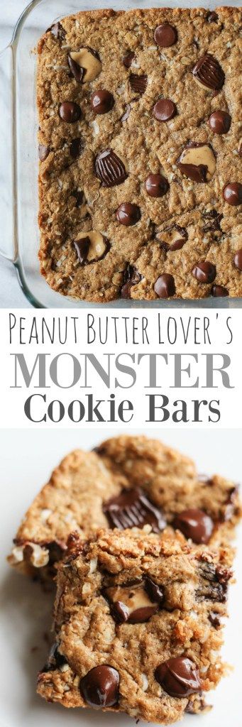 The Peanut Butter Lover’s Monster Cookie Bars