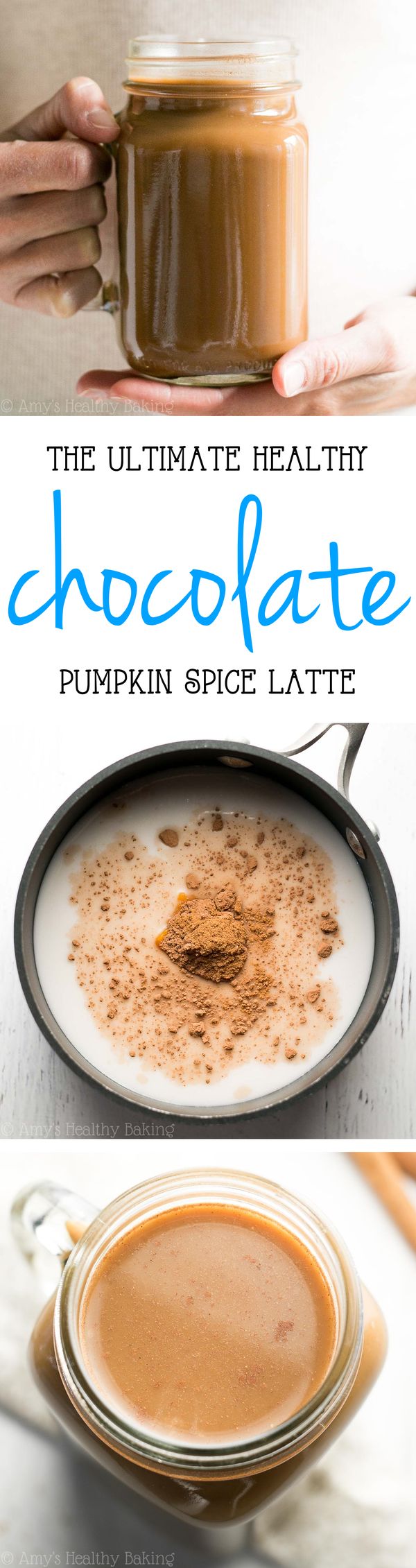 The Ultimate Healthy Chocolate Pumpkin Spice Latte