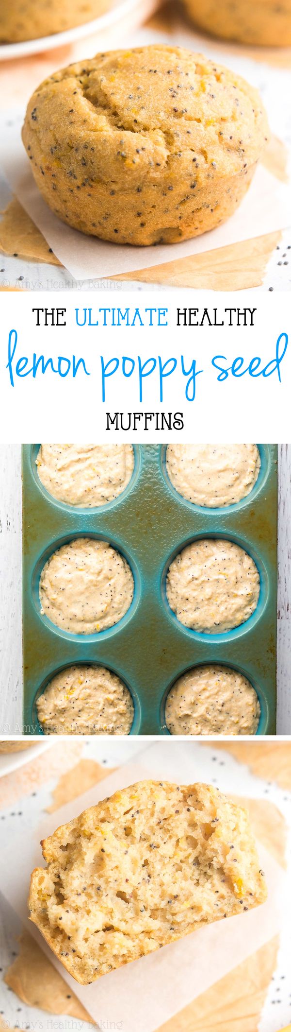 The Ultimate Healthy Lemon Poppy Seed Muffins