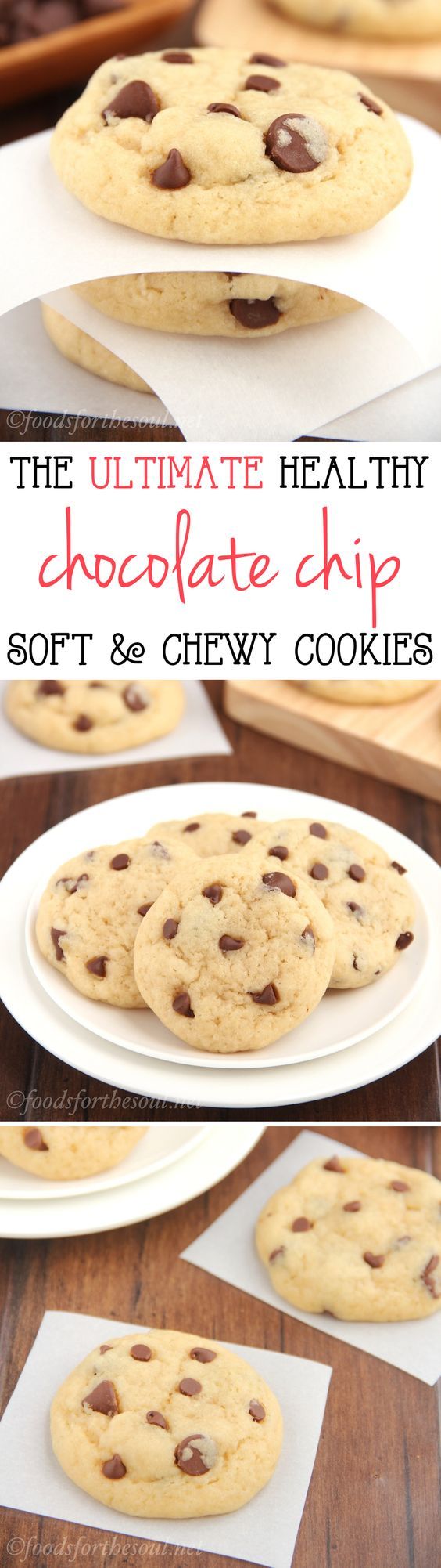 The Ultimate Healthy Soft & Chewy Chocolate Chip Cookies