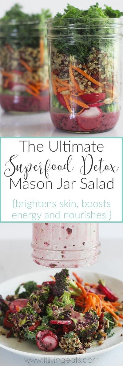 The Ultimate Superfood Detox Mason Jar Salad