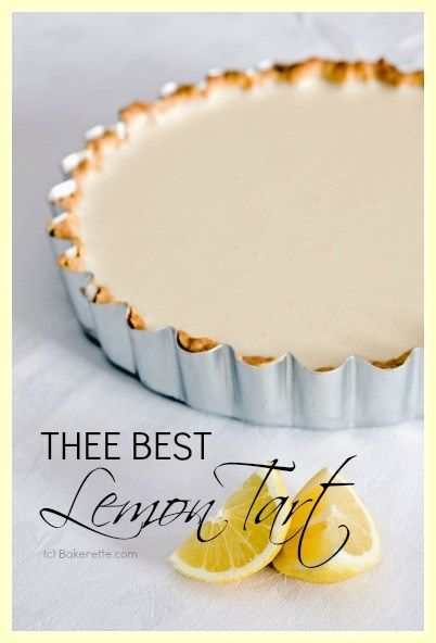 Thee Best Lemon Tart In A Shortbread Crust