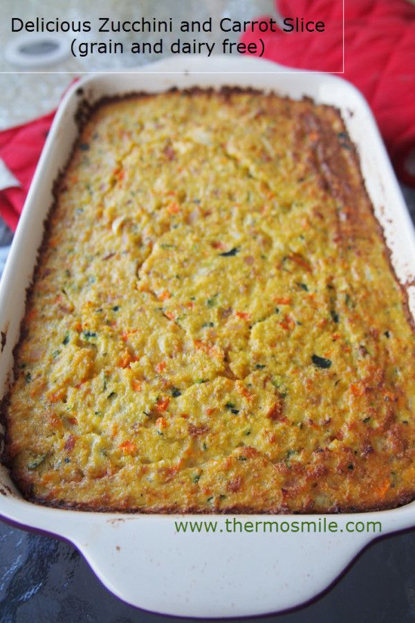 Thermomix paleo zucchini slice (grain and dairy free