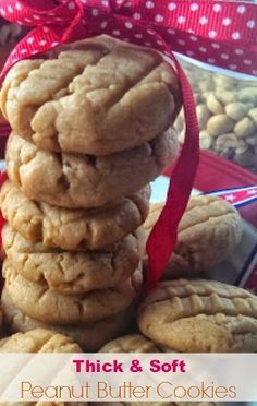 Thick & Soft 'Ultimate' Peanut Butter Cookies