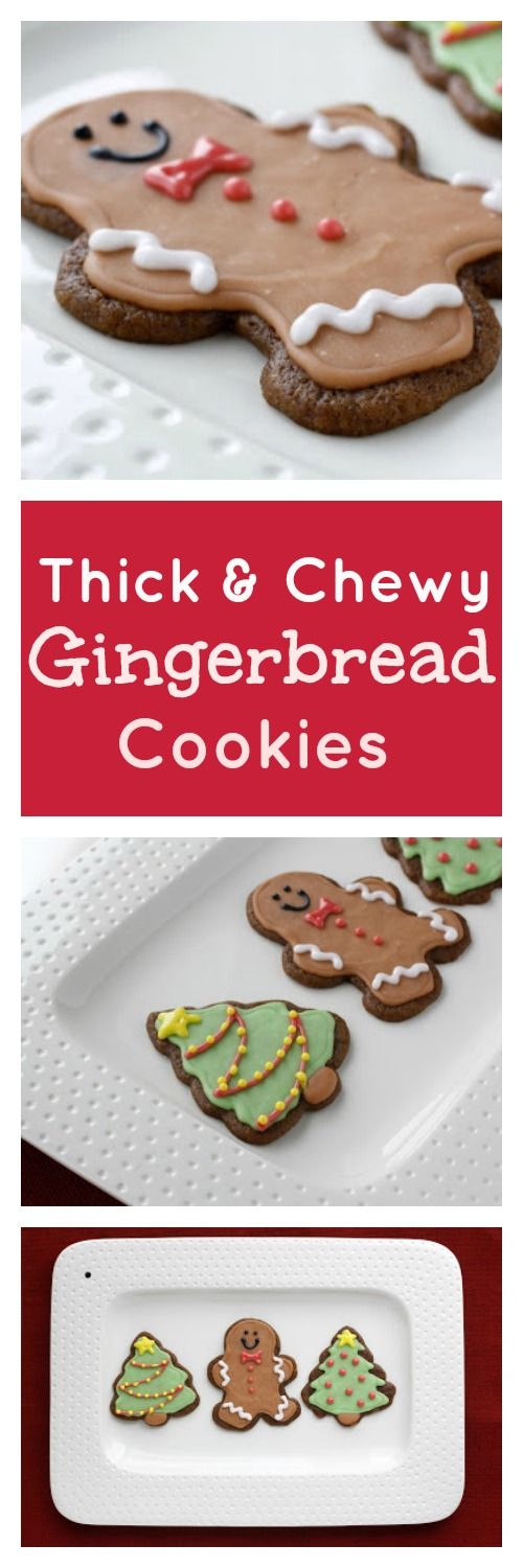 Thick and Chewy Gingerbread Cookies