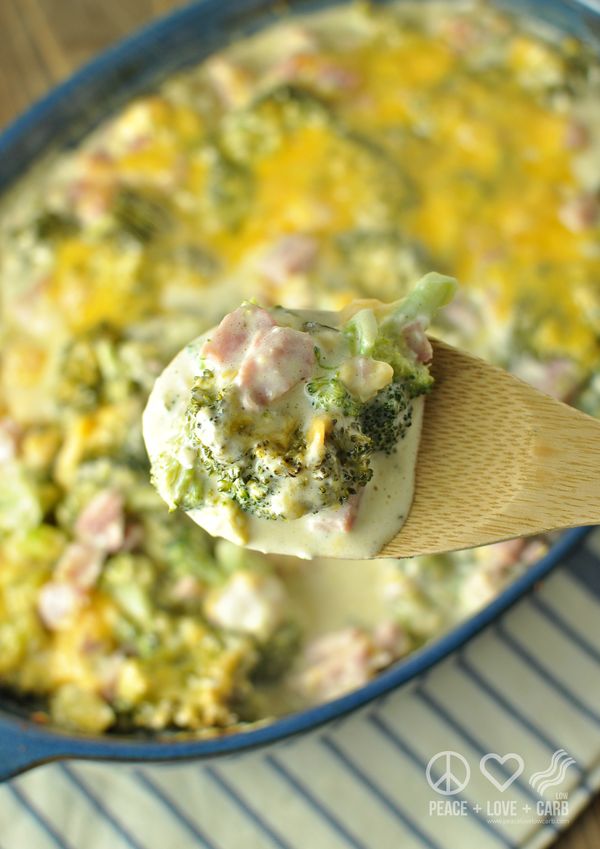 Three Cheese Ham and Broccoli Casserole – Low Carb, Gluten Free