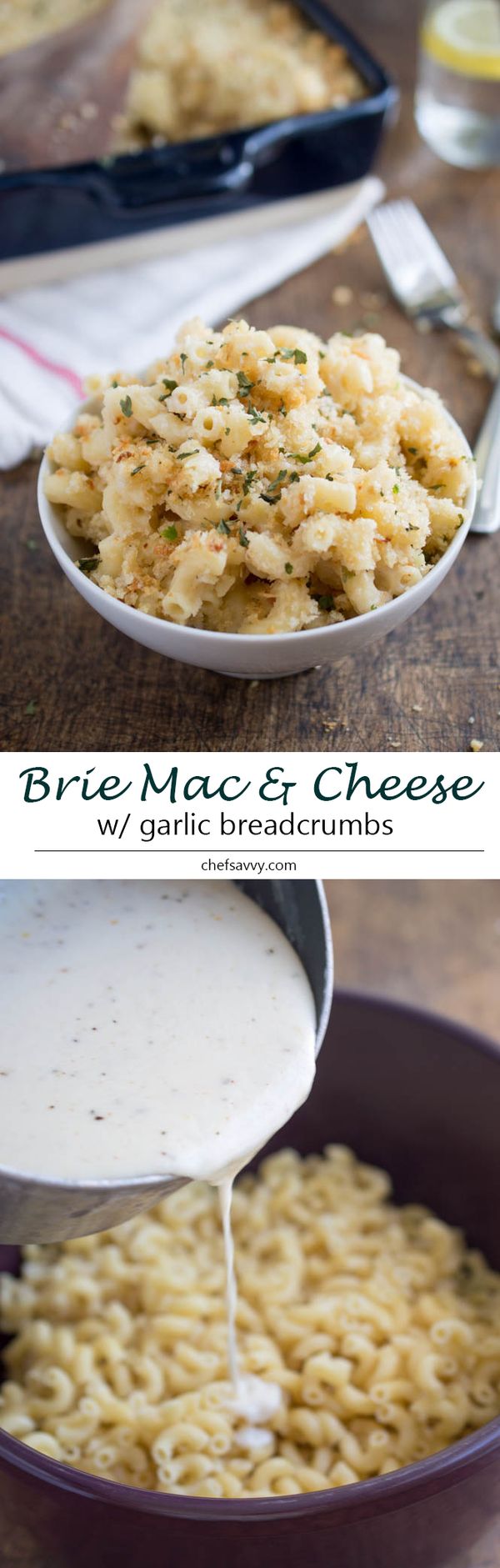 Three Cheese Mac and Cheese With Garlic Panko Breadcrumbs