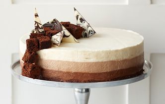 Three Chocolate Cheese Cake