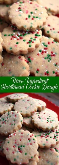 Three Ingredient Shortbread Cookie Dough