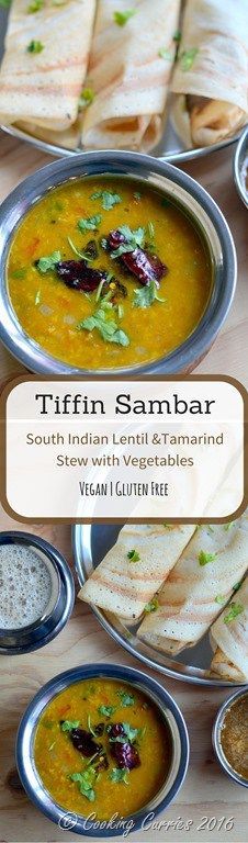 Tiffin Sambar ~ South Indian Lentil and Tamarind Stew