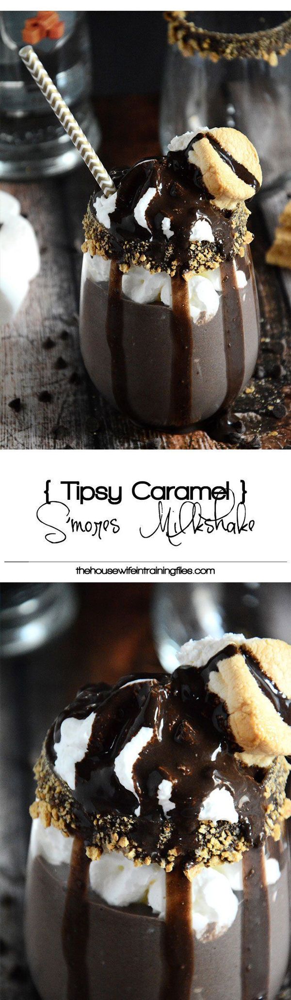 Tipsy Caramel Smores Milkshake + A $50 Amazon Giveaway