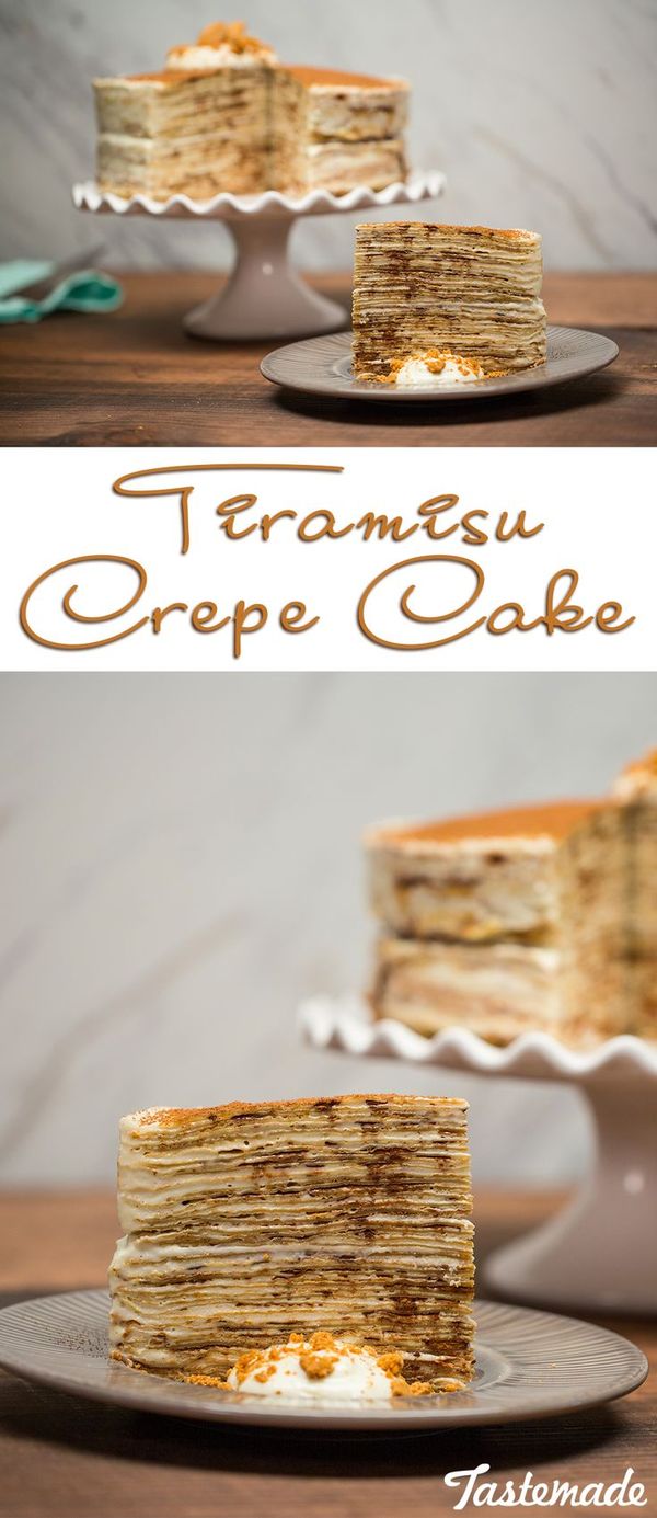 Tiramisu Crepe Cake