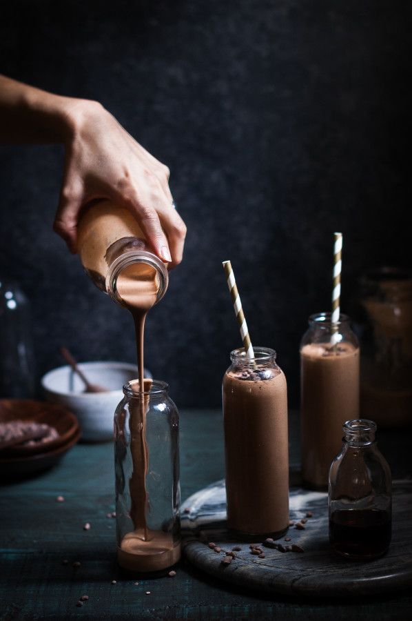 Toasted Coconut Chocolate Peanut Butter Banana Smoothie