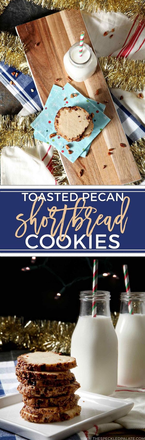 Toasted Pecan Shortbread Cookies