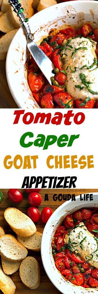 Tomato Caper Goat Cheese Appetizer