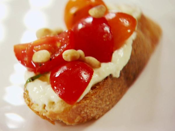 Tomato Crostini with Whipped Feta