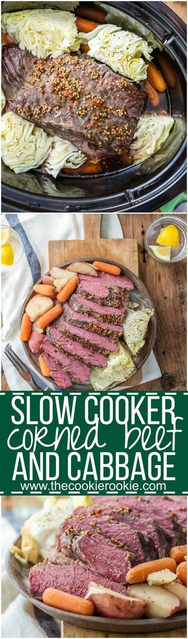 Traditional Slow Cooker Corned Beef and Cabbage