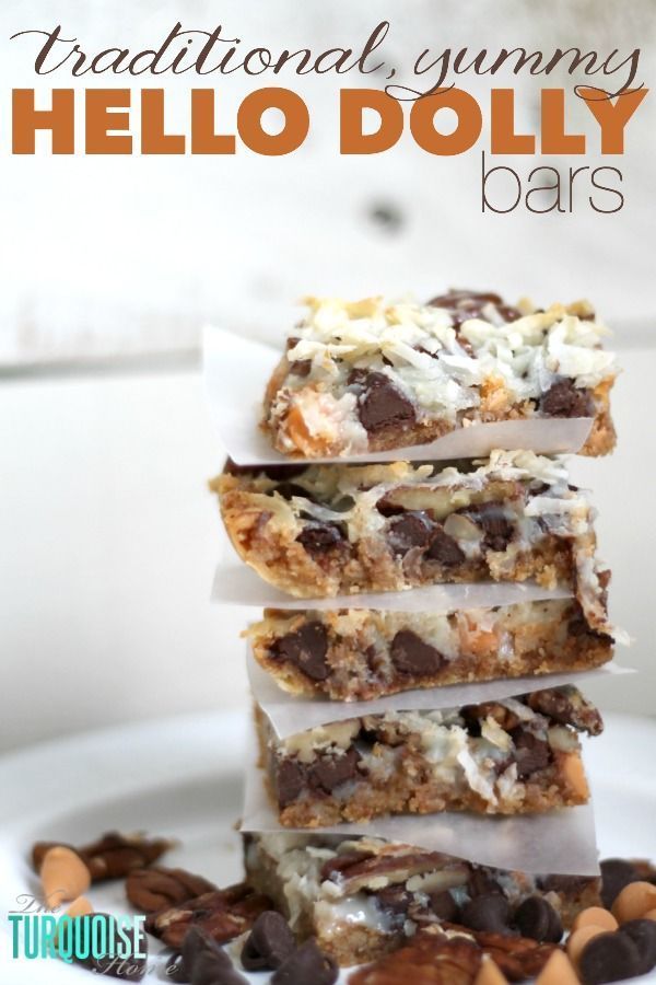 Traditional, Yummy Hello Dolly Bars