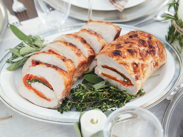 Tricolore Stuffed Pork