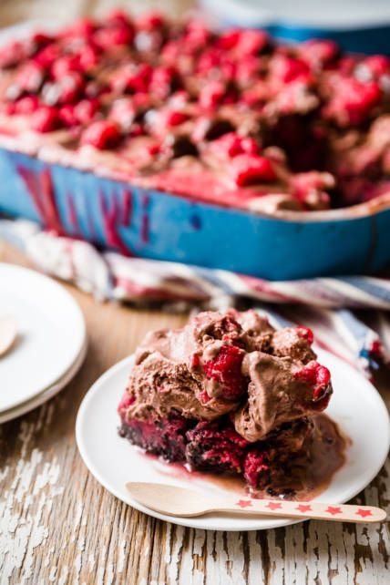 Triple Chocolate Raspberry Ice Cream Bars