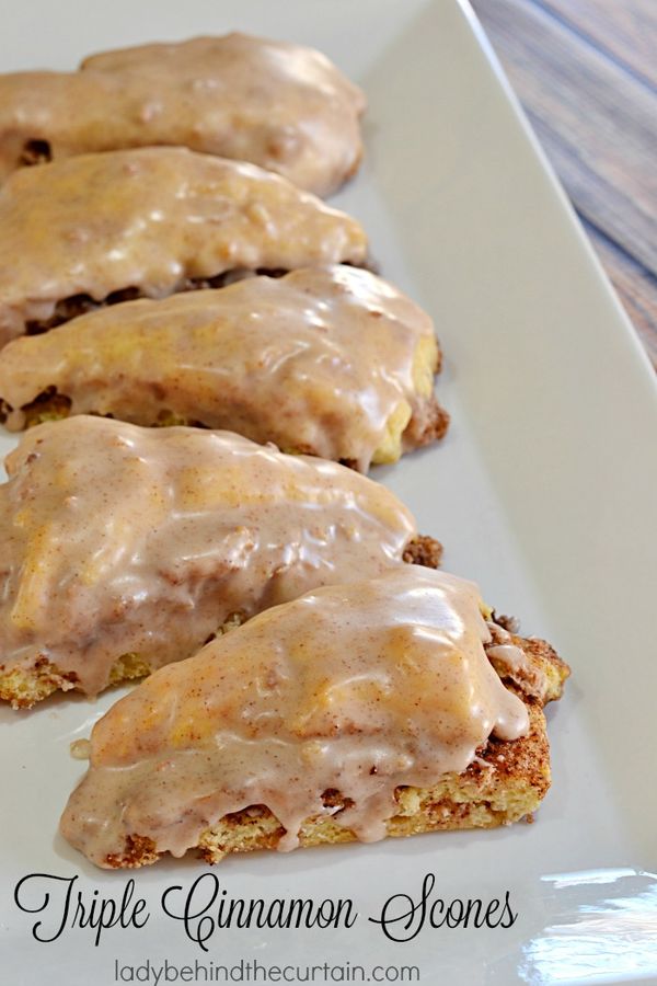 Triple Cinnamon Scones