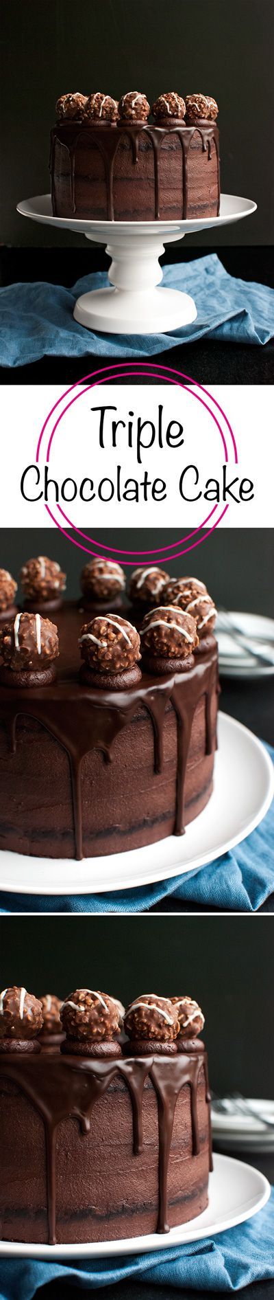 Triple Dark Chocolate Cake