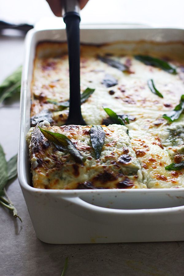 Triple Mushroom Lasagna with Ricotta, Sage and Fontina