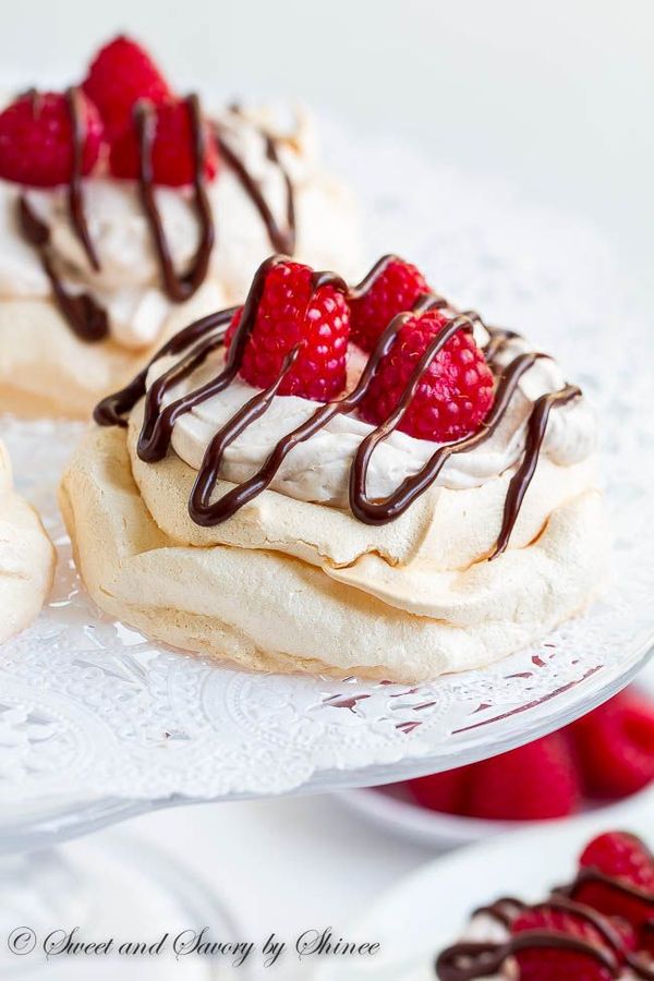 Triple Raspberry Mini Pavlova